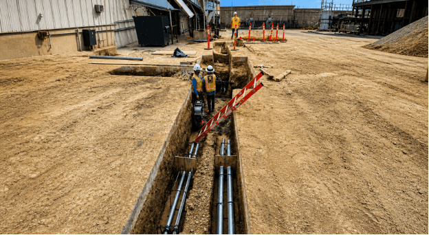 CMT Trench conduit for WasteWater Treatment Plant conduit